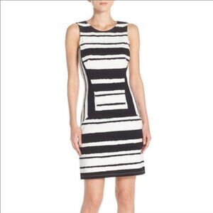 Kut from the Kloth Stripe Sleeveless Sheath Dress Size 14